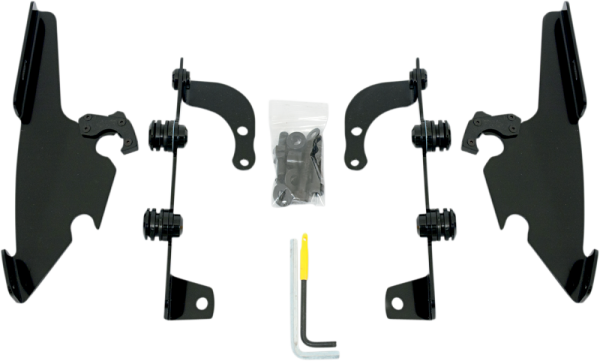 Fats/slim Windshield Trigger-lock Complete Mount Kit Black, 1, nordicamoto.ro