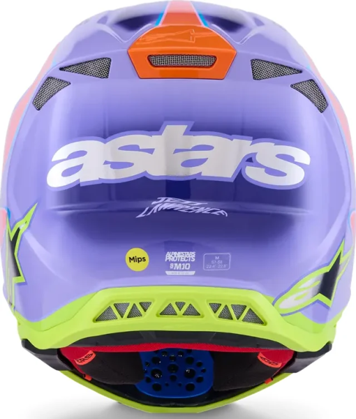 Alpinestars Supertech M10 Jett Lawrence R01 lila XS bukósisak, 5, nordicamoto.ro