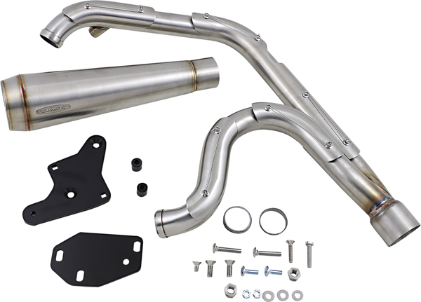Assault 2:1 Exhaust System Stainless Steel, 1, nordicamoto.ro