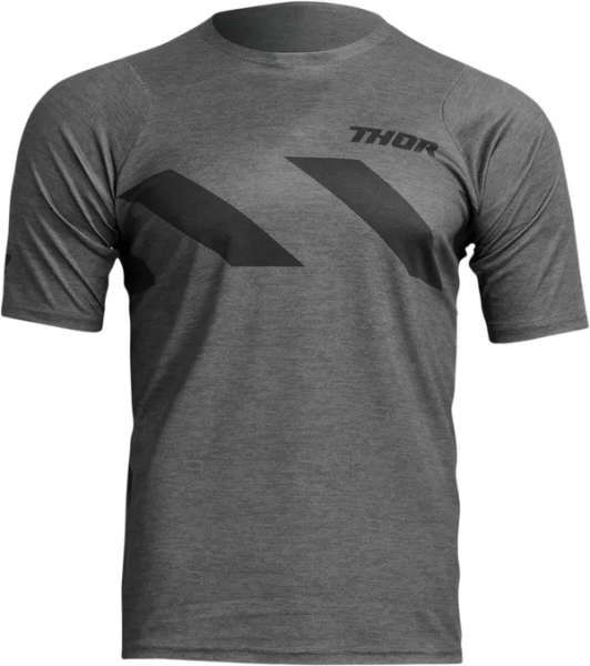 Thor Assist Hazard Heather/Charcoal S MTB póló, S méret, 1, nordicamoto.ro
