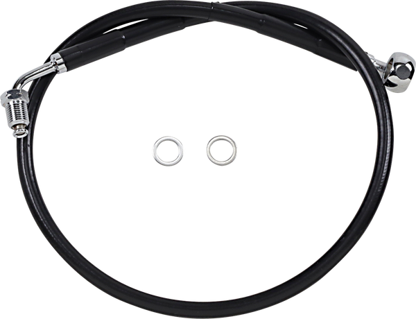 Extended Length Stainless Steel Brake Line Black, Vinyl Coated Oversize [+102 mm (4'')], 1, nordicamoto.ro