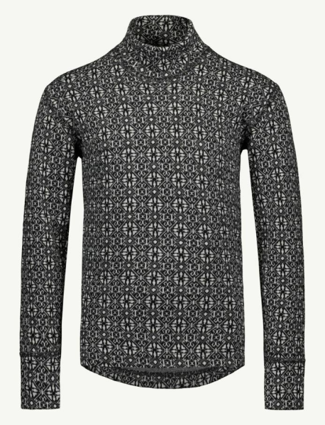 SVALA Merino Design gyermek réteges szett, Jacquard, fekete/fehér, 100, 1, nordicamoto.ro