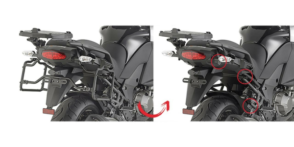Kappa oldalsó csomagtartó-tartó a KAWASAKI Versys 1000 '15–'16-os modellhez, 1, nordicamoto.ro
