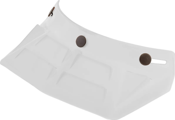 3-snap Vintage Mx Snap On 6-vents Visor Peak Gloss White White ONE SIZE, 1, nordicamoto.ro