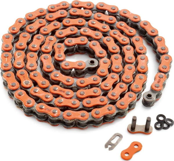 KTM XW-gyűrűs narancssárga lánc 520 / 118L, 1, nordicamoto.ro