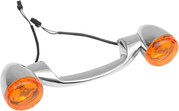 Bullet-style Rear Turn Signal Kit Chrome, 1, nordicamoto.ro