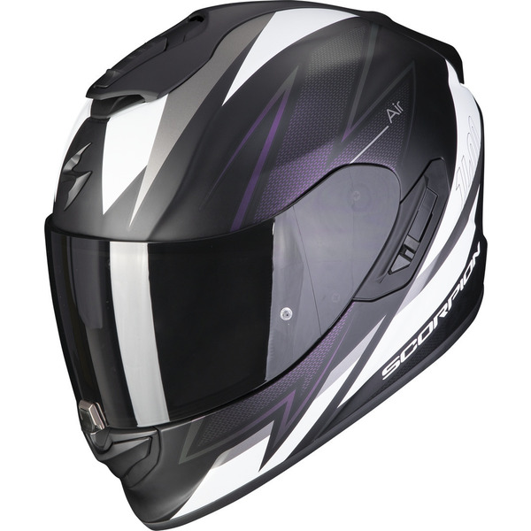 Casca integrala sport/touring SCORPION EXO-1400 EVO AIR THELIOS Negru/Albastru/Galben fluo XXL, 1, nordicamoto.ro