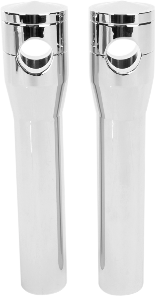 Elite Custom Billet Aluminum Risers Silver, 1, nordicamoto.ro