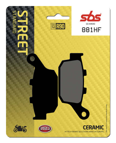 Hf Street Ceramic Organic Brake Pads, 2, nordicamoto.ro