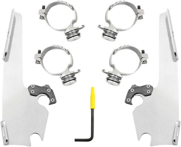Batwing Fairing Trigger-lock Mounting Kit Silver, 1, nordicamoto.ro
