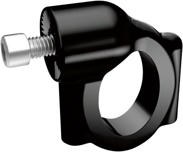 Side-mount License Plate Mount Clamp Gloss Black, 1, nordicamoto.ro