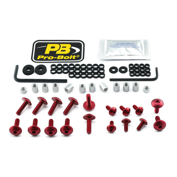 Fairing Bolt Kit For Suzuki Red, 1, nordicamoto.ro