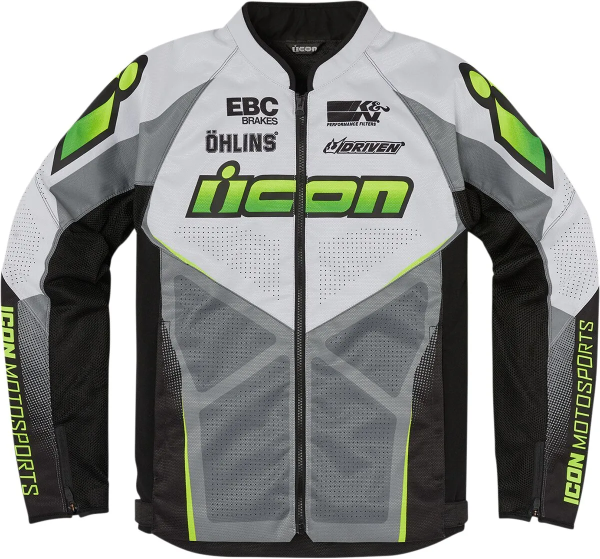 Geaca Textila Icon Hooligan Ultrabolt Black/Gray/Orange 2XL, 1, nordicamoto.ro