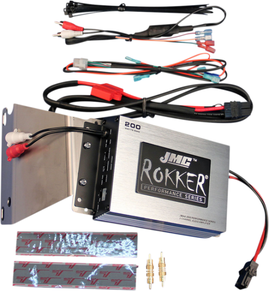 Jmc Rokker® 200 W 2-channel Amplifier Kit Black, Silver, 1, nordicamoto.ro