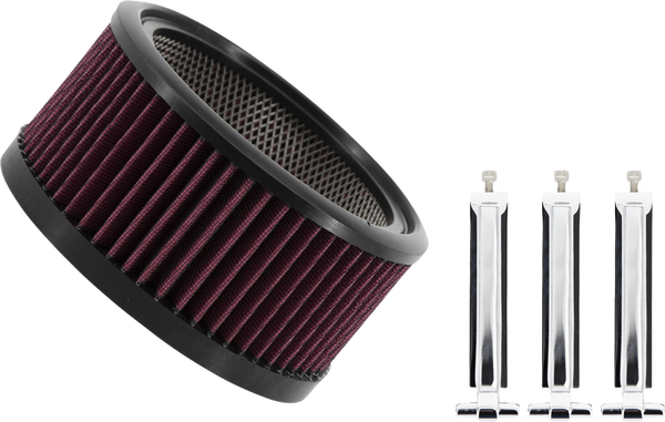 Big Power Filter Kit Silver, 1, nordicamoto.ro