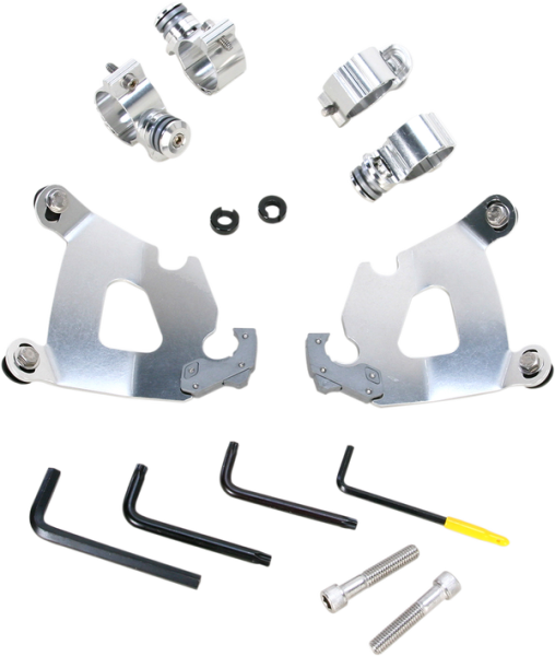 Cafe Fairing Trigger-lock Hardware Kit Polished, 1, nordicamoto.ro