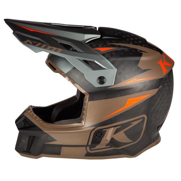 Casca Klim F3 Carbon Pro Off-Road ECE STRIKER REDROCK, 15, nordicamoto.ro