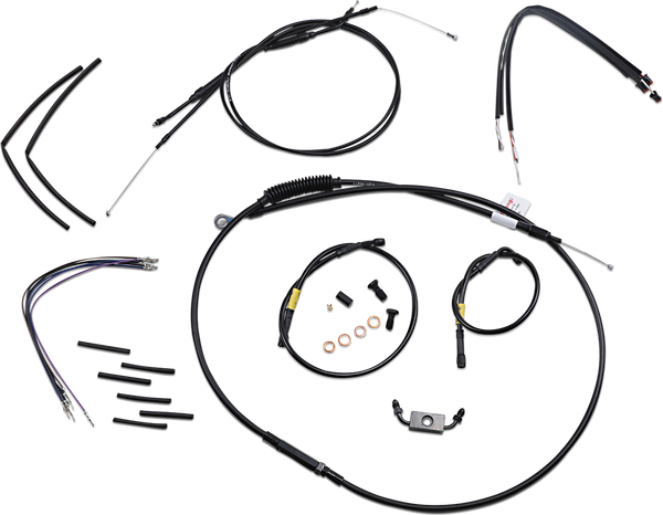 Jail Bar Cable Kit Black, 1, nordicamoto.ro