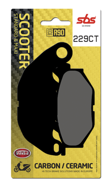 Ct Scooter Carbon Tech Organic Brake Pads, 1, nordicamoto.ro