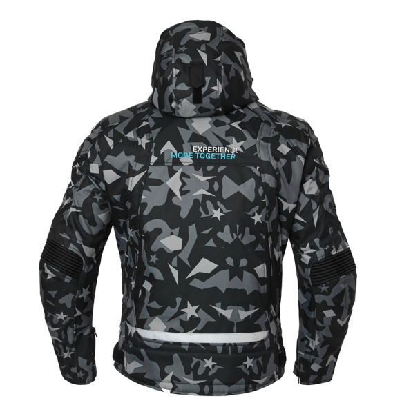 CFMOTO CAMO textil motoros kabát – szürke / fekete, 5, nordicamoto.ro