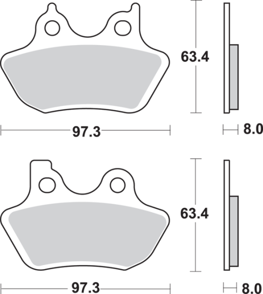 Sintered Metal Harley/Buell fékbetétek, 1, nordicamoto.ro