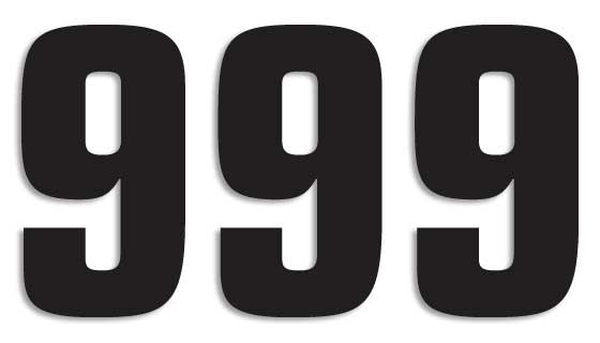 Two Series Numbers Black, 3, nordicamoto.ro