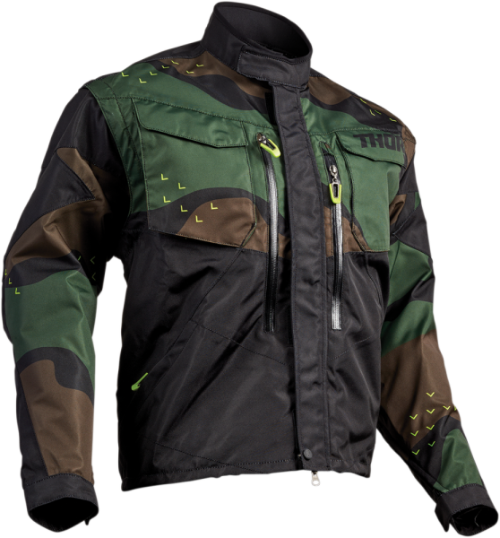 Geacă Thor Terrain Green Camo XXXL, 1, nordicamoto.ro