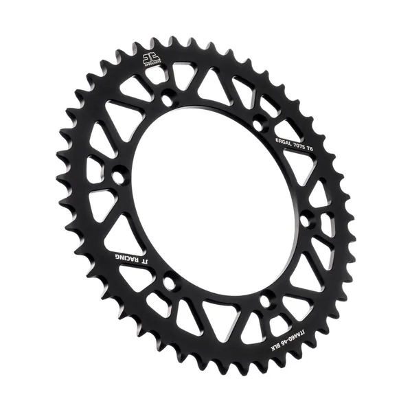 JT SPROCKETS Self-cleaning, Lightweight Rear Sprocket Black, 1, nordicamoto.ro