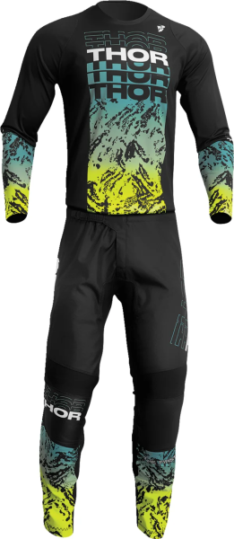 Youth Sector Atlas Jersey Black, Green M, 4, nordicamoto.ro