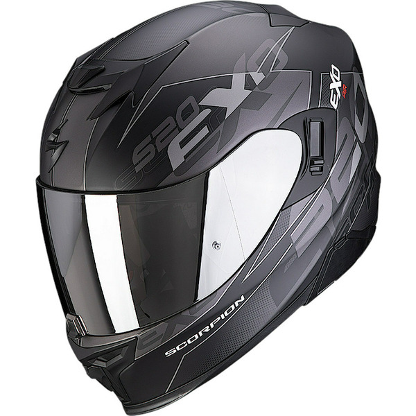 SCORPION EXO-520 EVO AIR COVER sport/túra teljes arcú bukósisak, ezüst/piros, XXL, 4, nordicamoto.ro