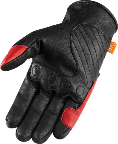 Manusi Textil/Piele Icon Contra2™ Red S, 2, nordicamoto.ro