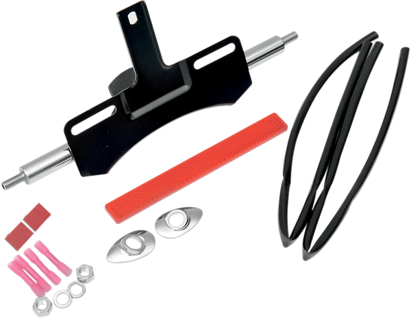 Chrome Rear Turn Signal Relocation Kits Black, Chrome, 1, nordicamoto.ro