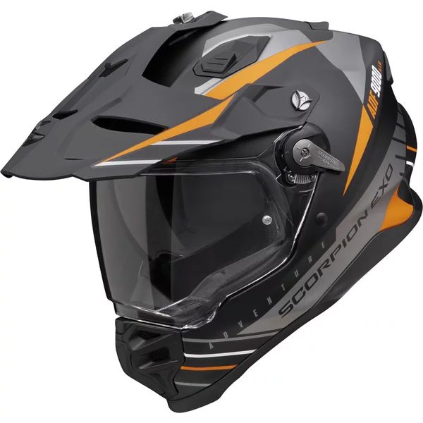 SCORPION ADF-9000 AIR FEAT M enduro/kalandmotoros sisak – fekete/ezüst/piros, 6, nordicamoto.ro
