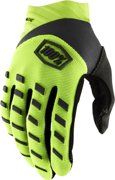 Manusi copii 100% Airmatic Black/Fluorescent Yellow S, 1, nordicamoto.ro