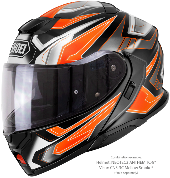 SHOEI NEOTEC3 ANTHEM TC-8 felhajtható sisak, fekete/narancssárga/fehér, XXL, 4, nordicamoto.ro