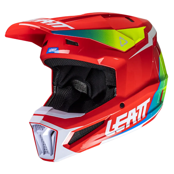 Leatt 2.5 V25 sisak, piros/savzöld/fehér, L-es méret, 7, nordicamoto.ro