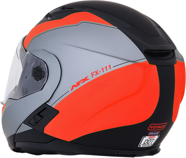 Helmet Fx111 M-blk/red Xl Gray, Red XL, 4, nordicamoto.ro