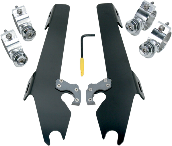 Fats/slim Windshield Trigger-lock Complete Mount Kit Black, 1, nordicamoto.ro