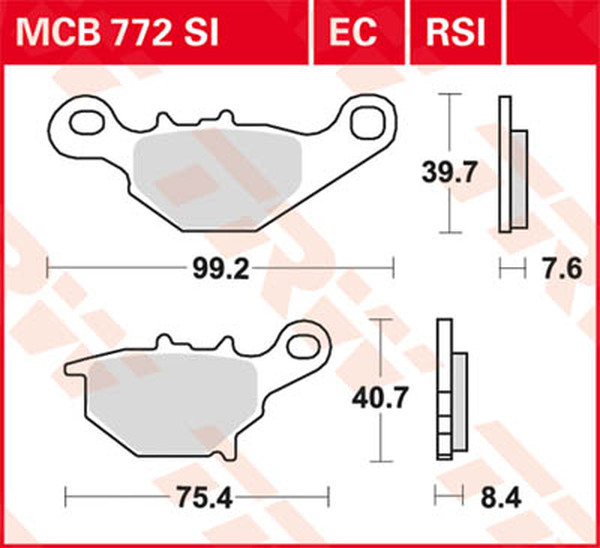 Rsi Series Sindered Off-road Race Brake Pads, 1, nordicamoto.ro