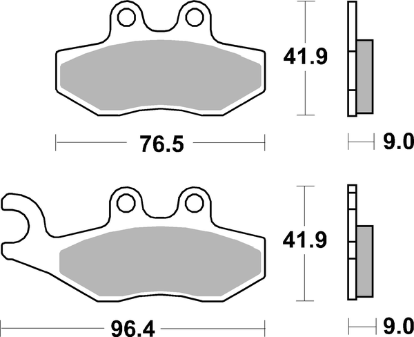 Hf Street Ceramic Organic Brake Pads, 2, nordicamoto.ro