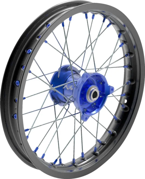 Elite Mx-en kerékpárfelni, ezüst küllők, fekete, kék, ezüst, 1, nordicamoto.ro