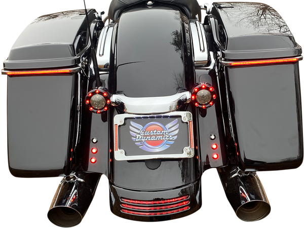 Plug & Play Led Radius License Plate Frame Chrome, 1, nordicamoto.ro