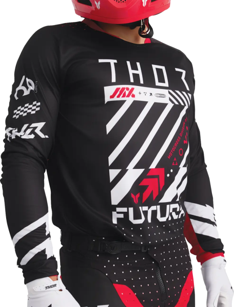 Lauchmode Futura mez, fekete, piros, 10, nordicamoto.ro