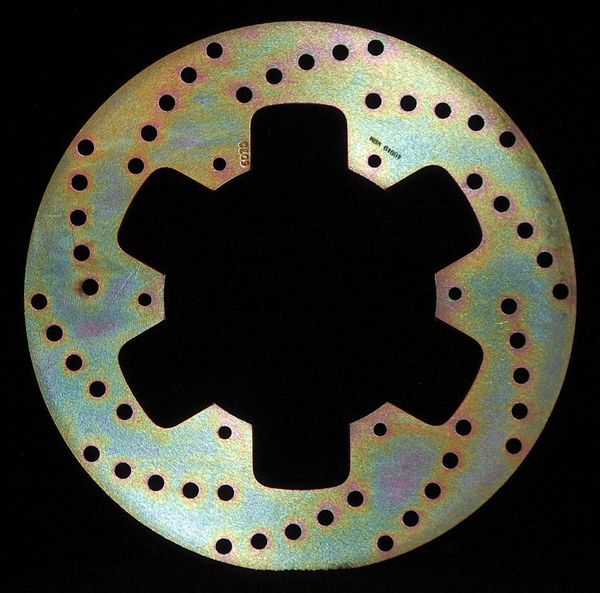 Round D-series Fixed Offroad Brake Rotor Gold, Zinc, 1, nordicamoto.ro