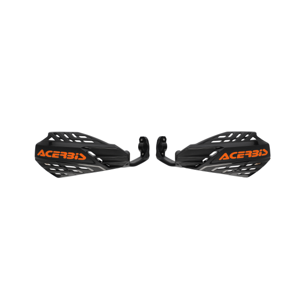 Acerbis Linear Vented univerzális terepkerékpár-kézvédő KTM/Honda/Yamaha/Kawasaki/Husqvarna/GasGas/Beta modellekhez – Fekete/Narancssárga, 10, nordicamoto.ro