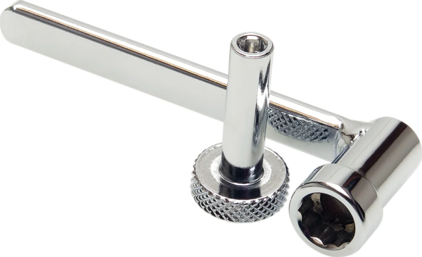 Tappet Adjuster Tool 4mm Sq With 10mm Socket Wrench Silver, 1, nordicamoto.ro
