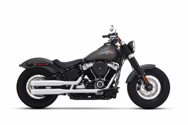 Muffler Slip-on 3.5(r) Duals For Softails Chrome, 1, nordicamoto.ro