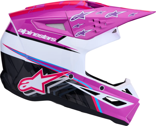 Alpinestars SM3 Falcon sisak, lila/fehér/rózsaszín, XS, 8, nordicamoto.ro