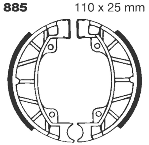 Standard Brake Shoes, 1, nordicamoto.ro