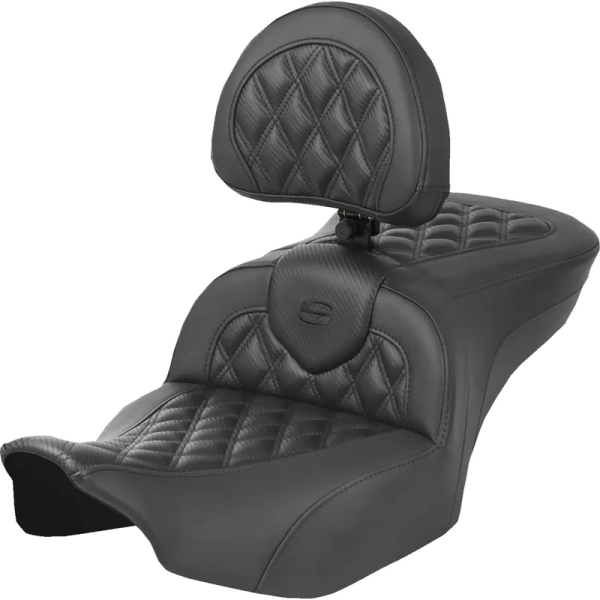 Roadsofa Lattice Stitch Heated Seat Black, 1, nordicamoto.ro